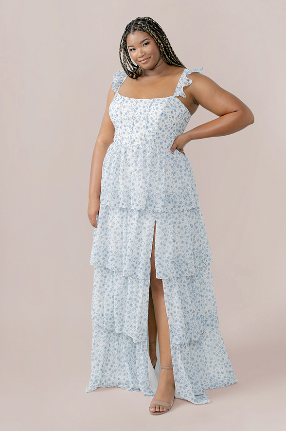 Revelry Chiffon Floral Print Mega Swatch