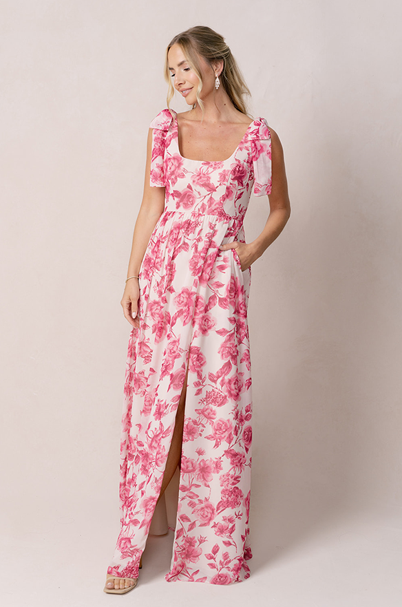 Revelry Chiffon Floral Print Mega Swatch