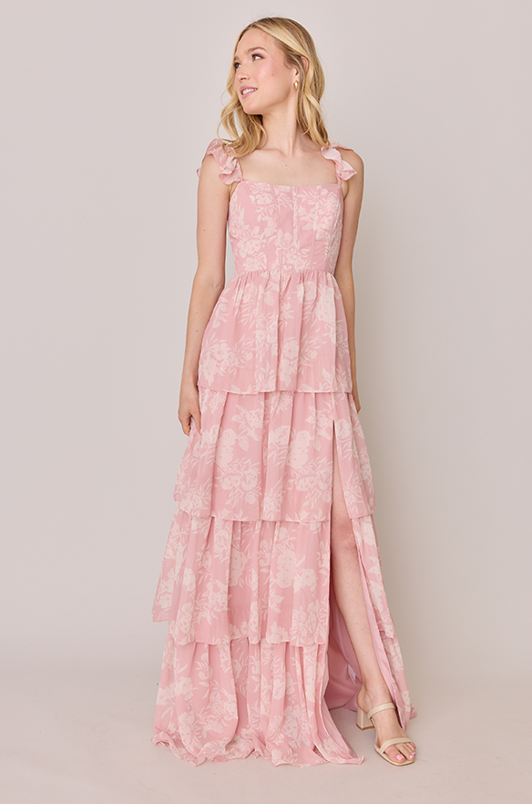 Revelry Chiffon Floral Print Mega Swatch