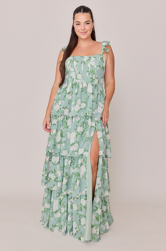 Revelry Chiffon Floral Print Mega Swatch