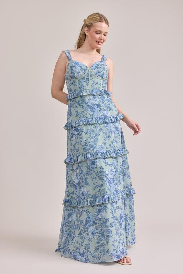 Revelry Chiffon Floral Print Mega Swatch