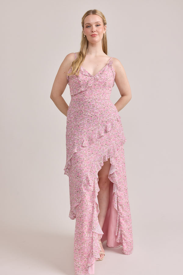 Revelry Chiffon Floral Print Mega Swatch