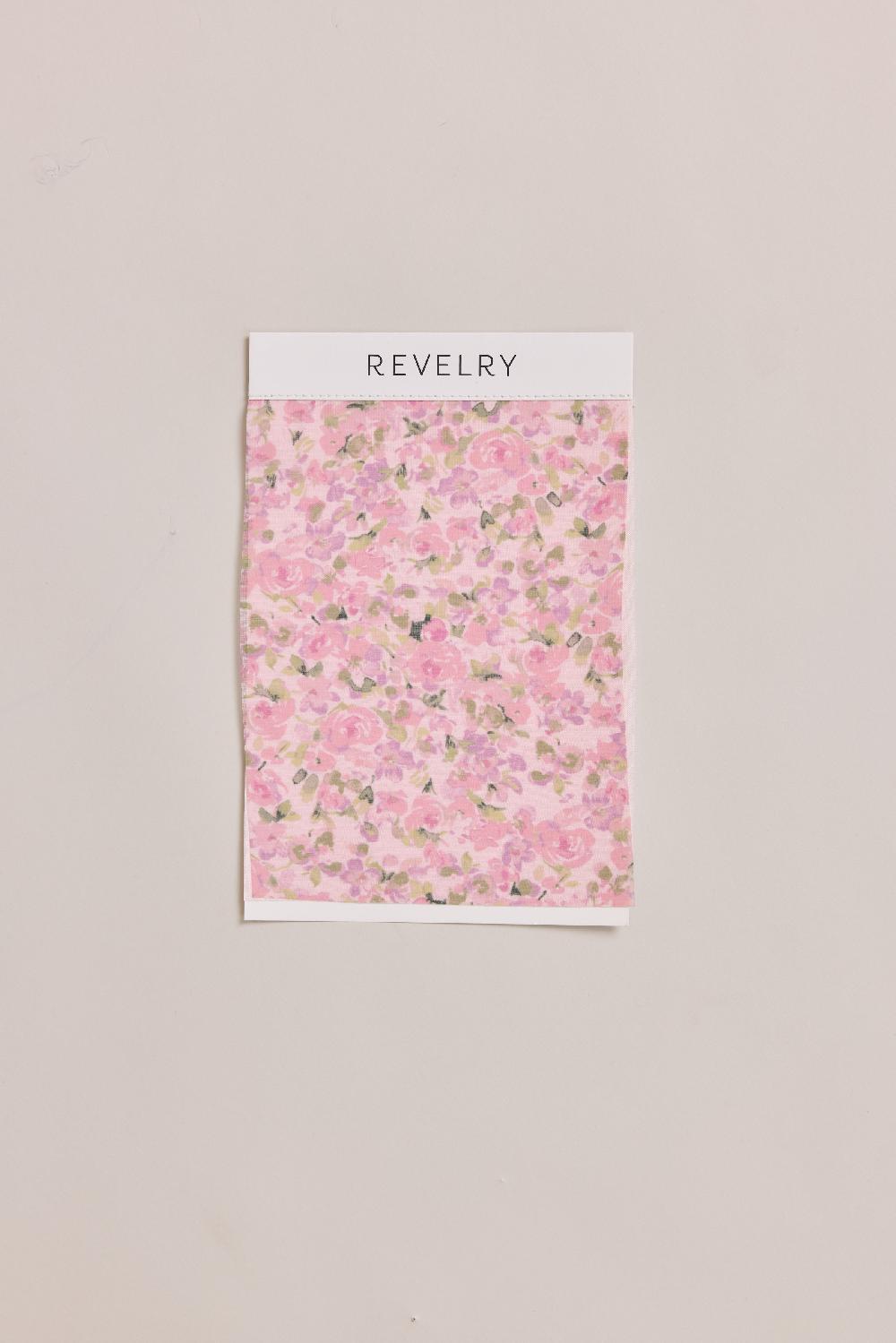 revelry Chiffon Floral Print Mega Swatch