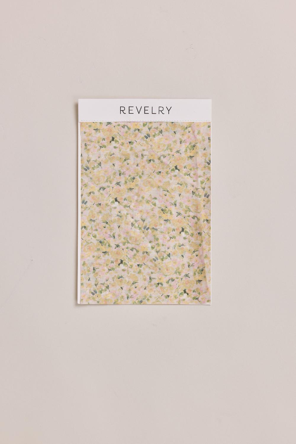 revelry Chiffon Floral Print Mega Swatch
