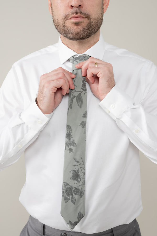 Revelry Chiffon Floral Print Tie