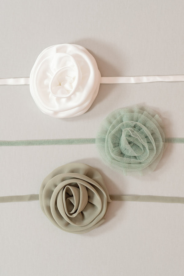 Revelry Chiffon Rose Neck Tie