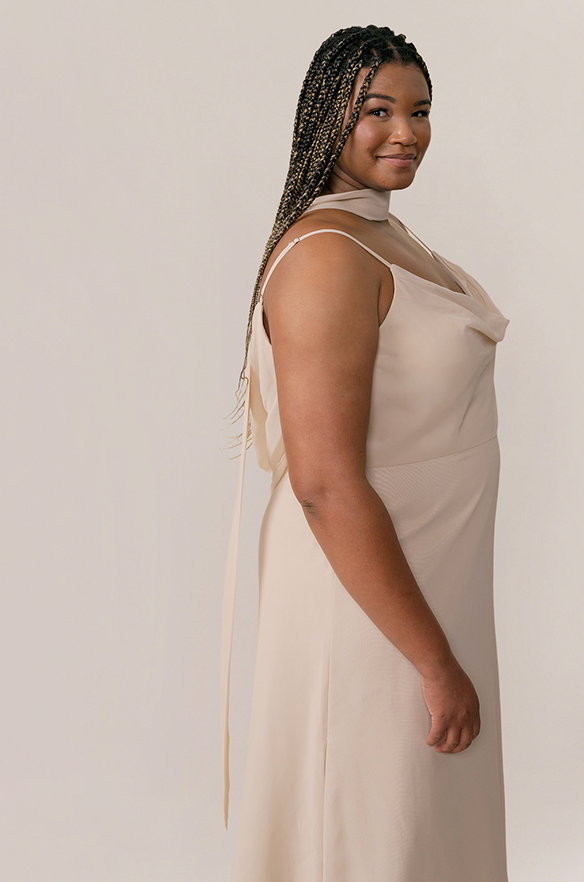 Revelry Chiffon Skinny Scarf