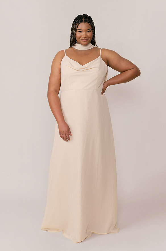 Revelry Chiffon Skinny Scarf