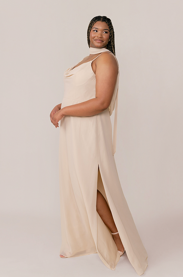 revelry Chiffon Skinny Scarf