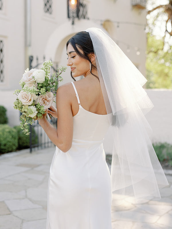 Revelry Classic Tulle Fingertip Veil