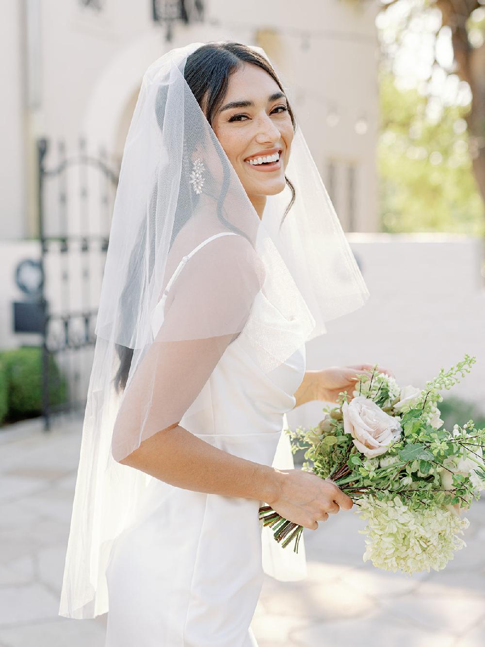 revelry Classic Tulle Fingertip Veil