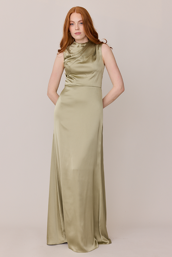 revelry Diana Satin Dress