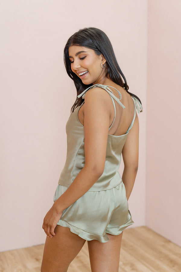 Revelry Dolled Up Satin Shorts