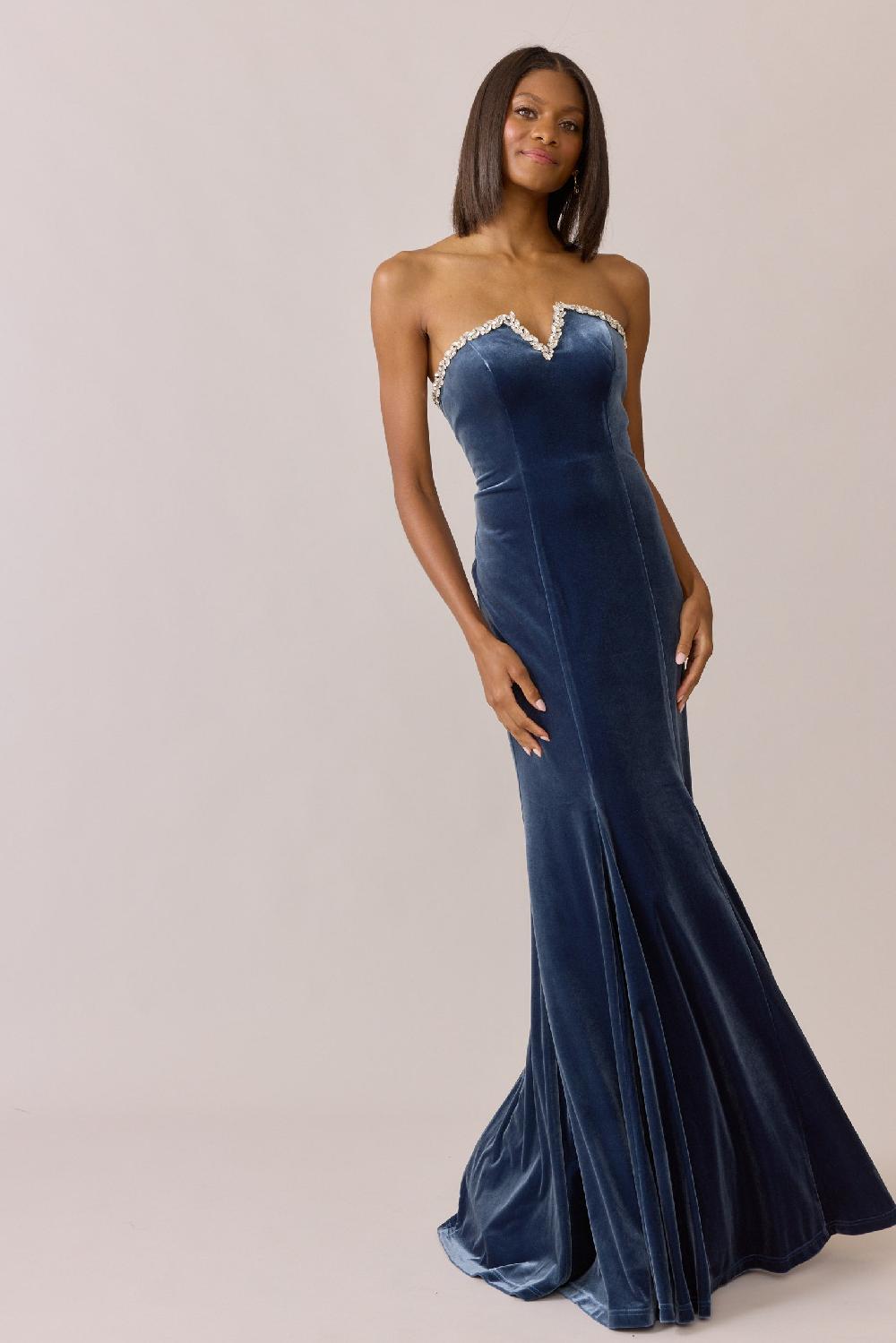 revelry Estelle Luxe Velvet Dress