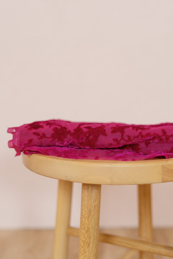 Revelry Floral Burnout Velvet Fabric By Yard