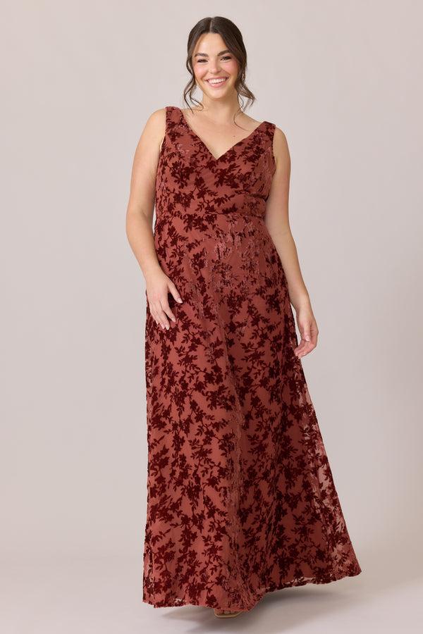 Revelry Floral Burnout Velvet Mega Swatch