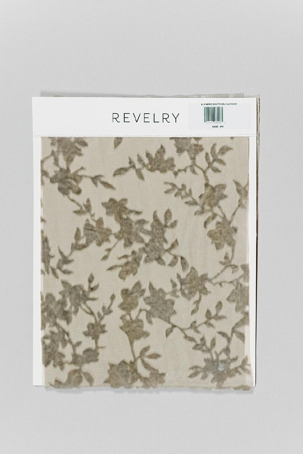 revelry Floral Burnout Velvet Mega Swatch