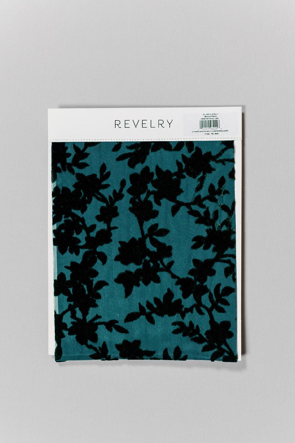 revelry Floral Burnout Velvet Mega Swatch