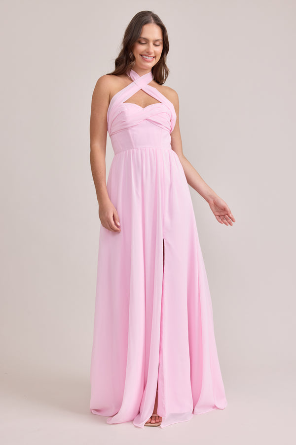 Revelry Genevieve Convertible Chiffon Dress