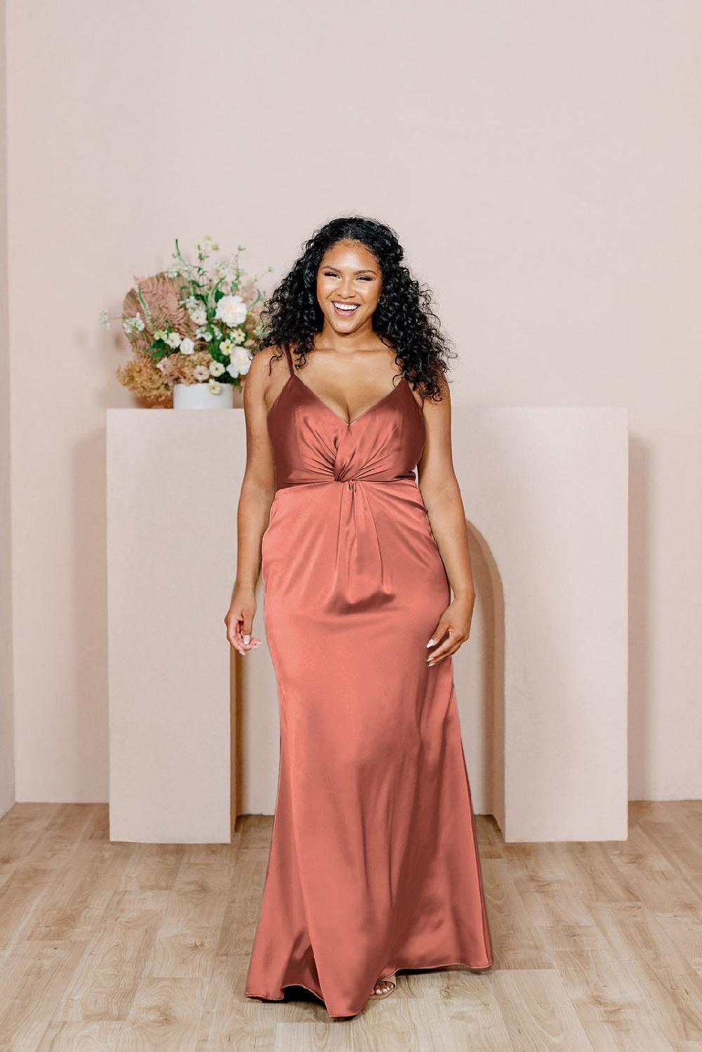 revelry Giada Satin Dress