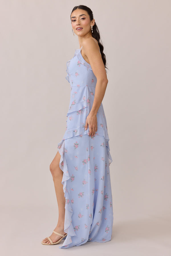 Revelry Jules Chiffon Floral Print Dress