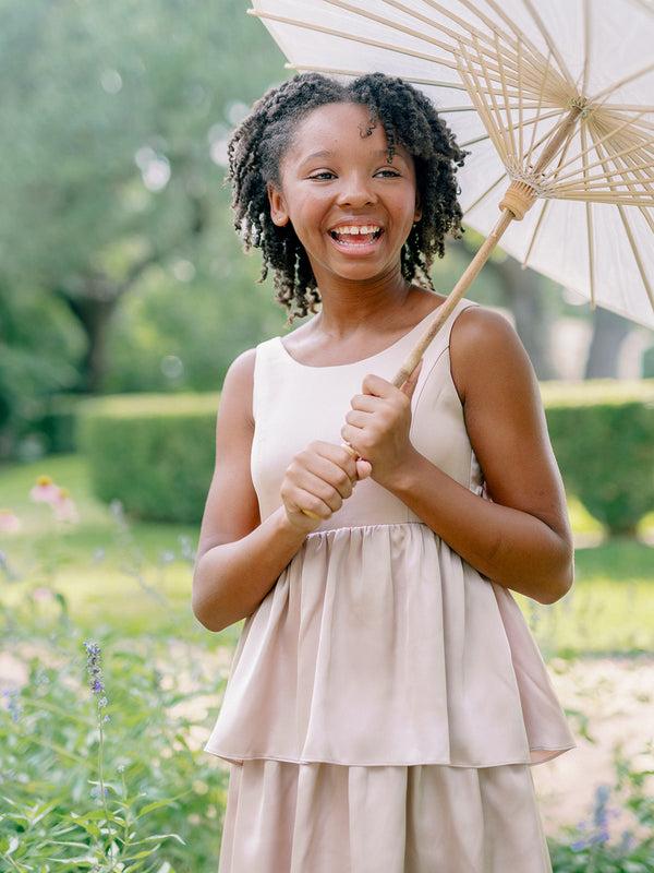 Revelry Juniors Georgia Satin Dress