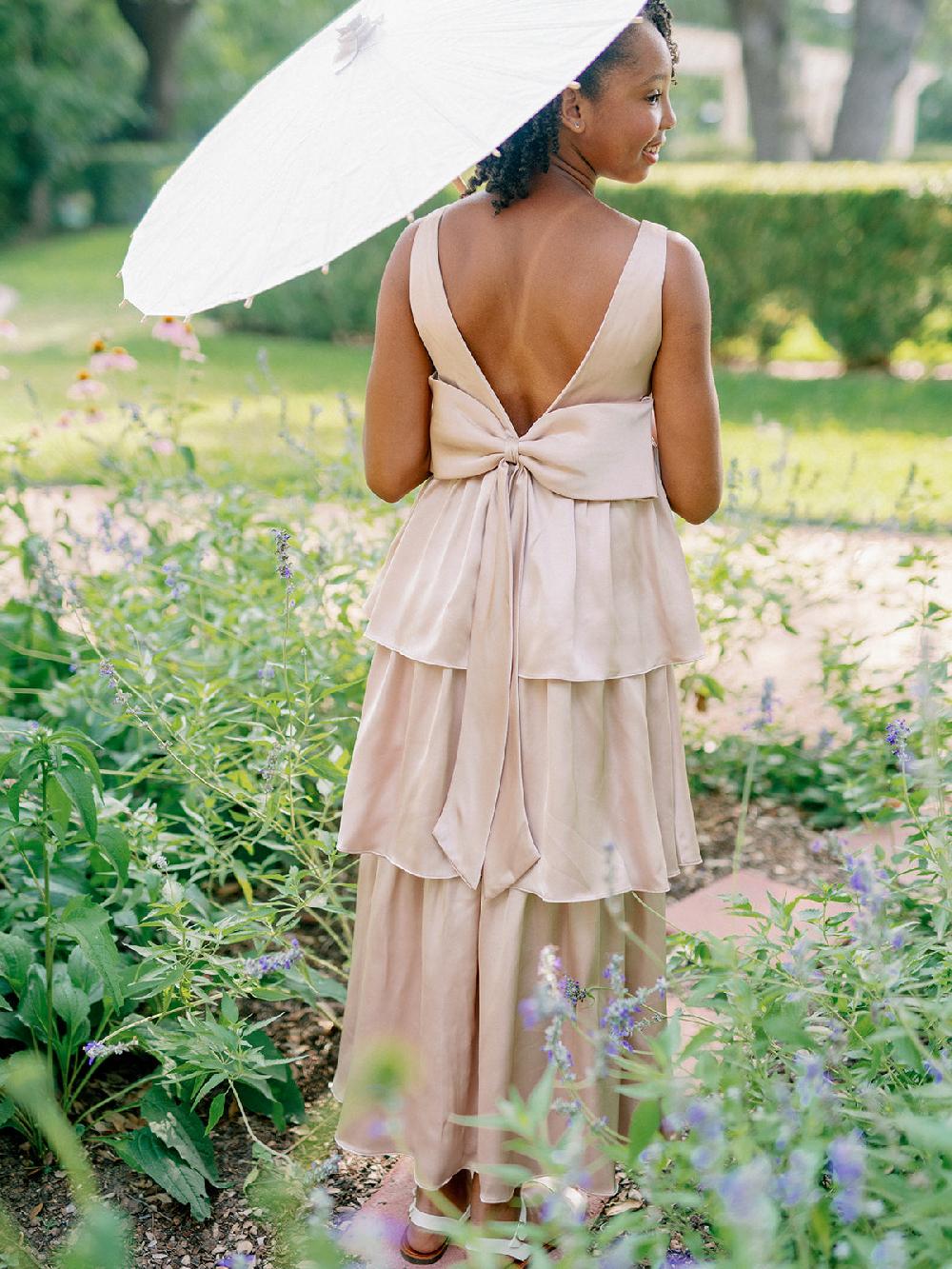 revelry Juniors Georgia Satin Dress