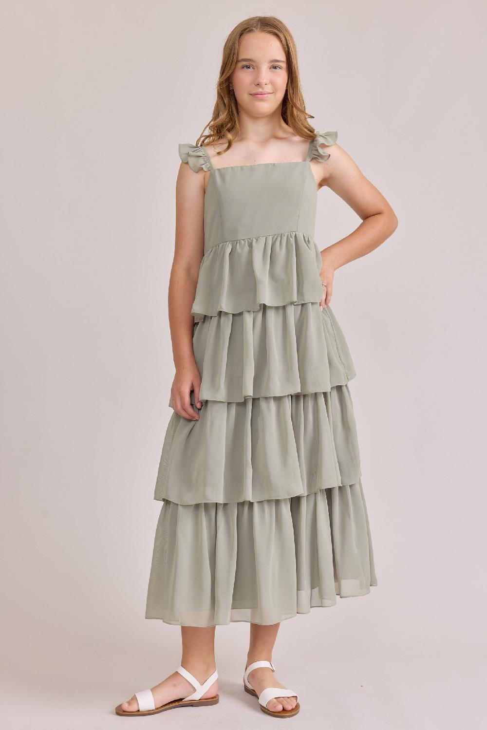 revelry Juniors Poppy Chiffon Dress