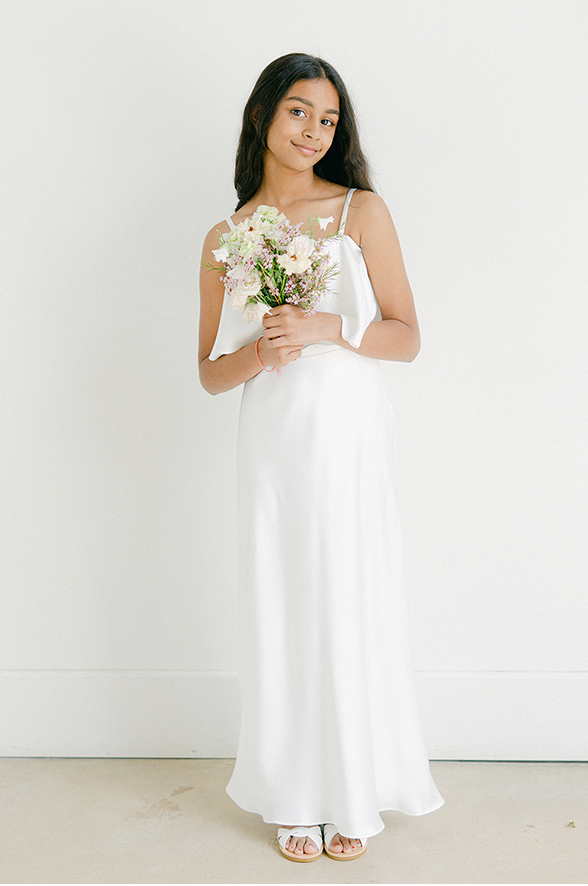 Revelry Juniors Riley Convertible Satin Dress