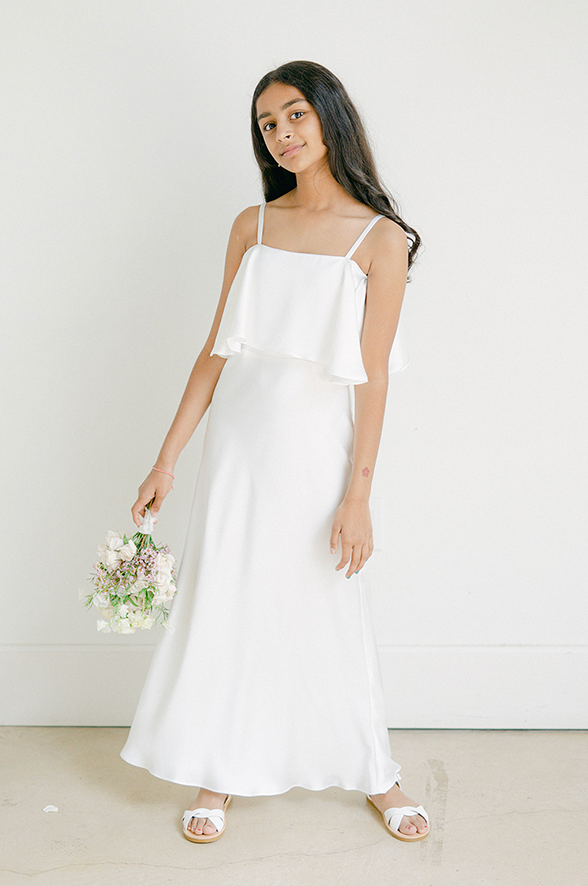 Revelry Juniors Riley Convertible Satin Dress