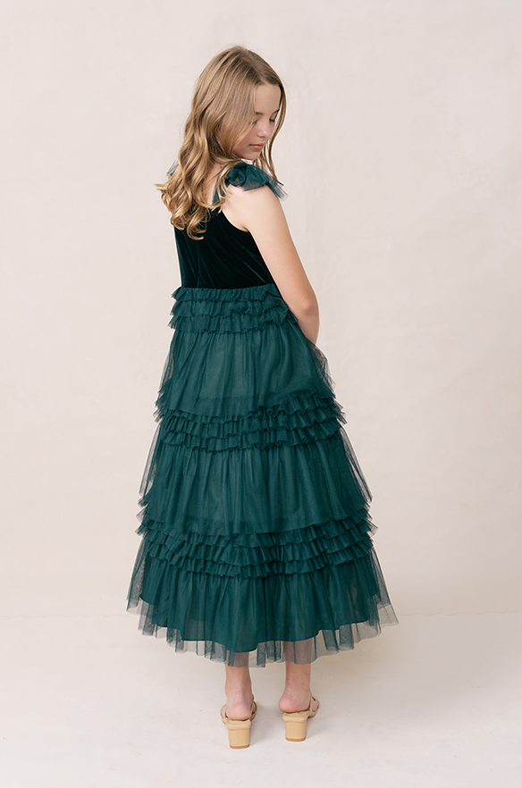 Revelry Juniors Tallulah Velvet + Tulle Dress