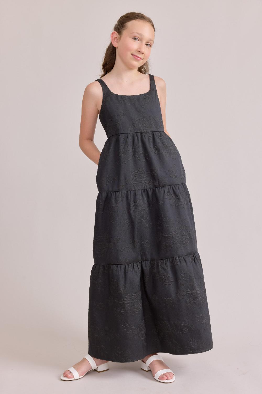 revelry Juniors Winslet Jacquard Dress