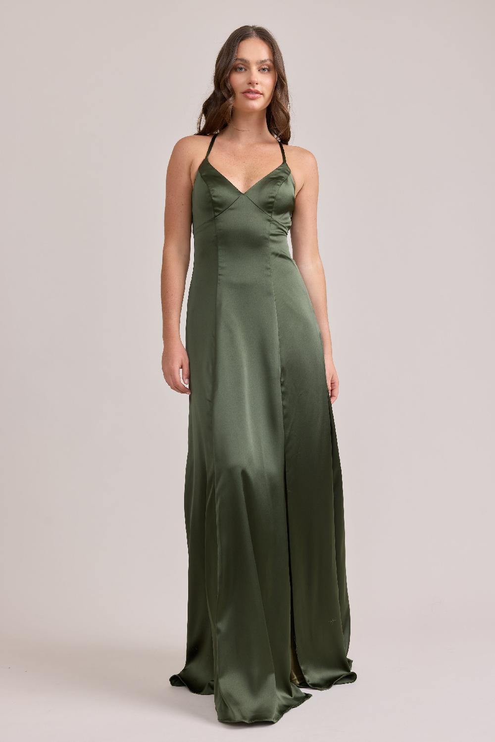 revelry Karsyn Satin Dress