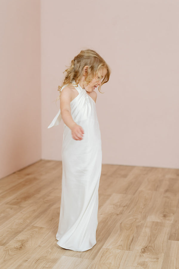 Revelry Kids Athena Satin Dress