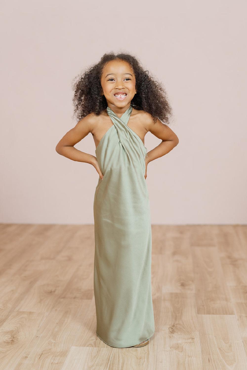revelry Kids Athena Satin Dress