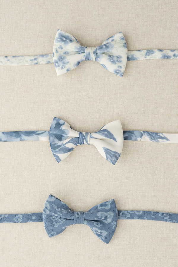 Revelry Kids Chiffon Floral Print Bowtie