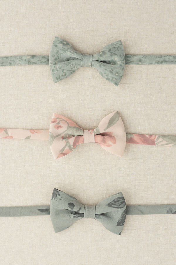 Revelry Kids Chiffon Floral Print Bowtie