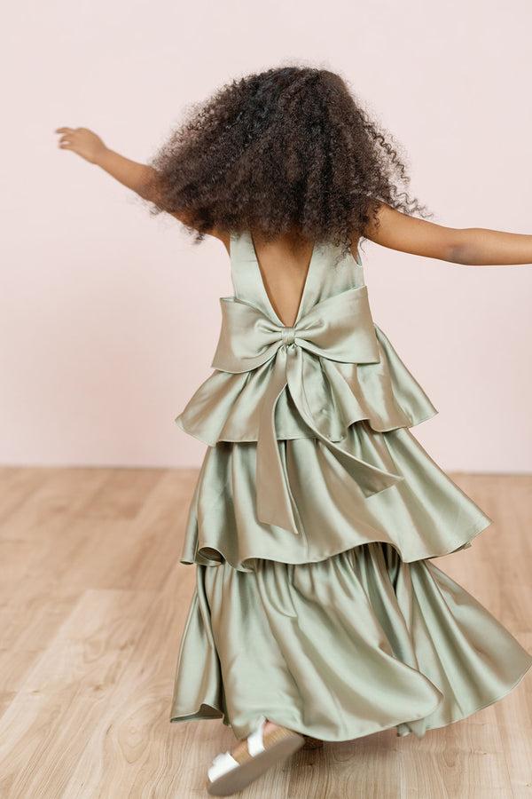 Revelry Kids Georgia Satin Dress