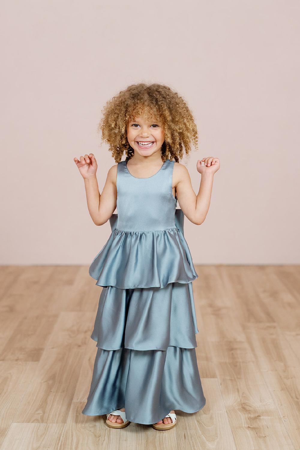 revelry Kids Georgia Satin Dress