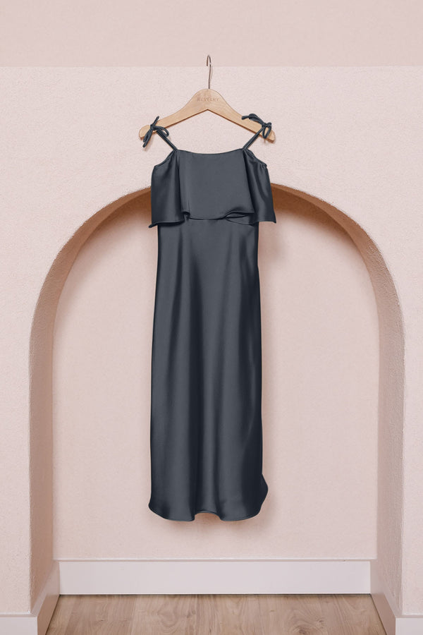 Revelry Kids Riley Convertible Satin Dress