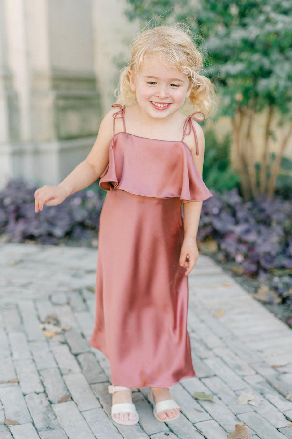 revelry Kids Riley Convertible Satin Dress