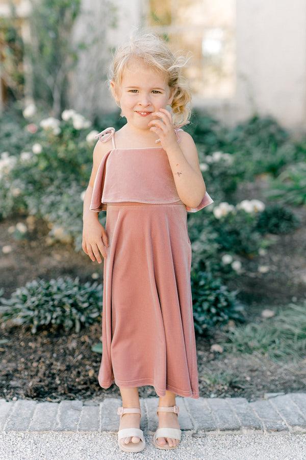 Revelry Kids Riley Convertible Velvet Dress
