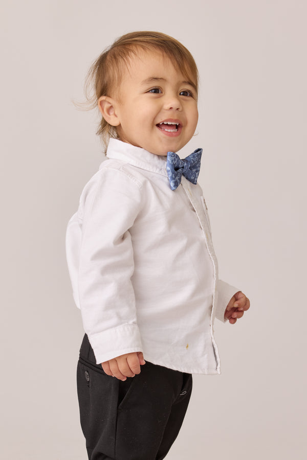 Revelry Kids Satin Floral Print Bowtie