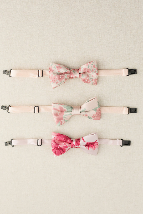 Revelry Kids Satin Floral Print Bowtie