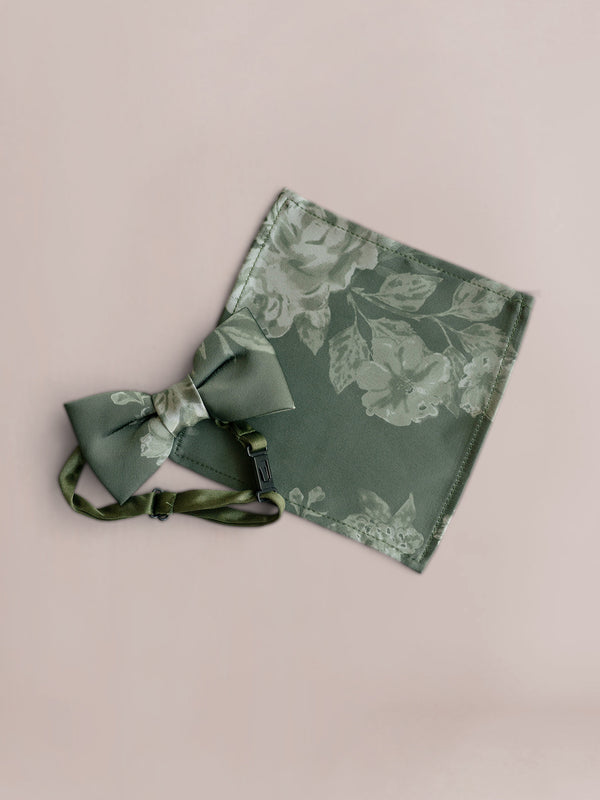 Revelry Kids Satin Floral Print Pocket Square