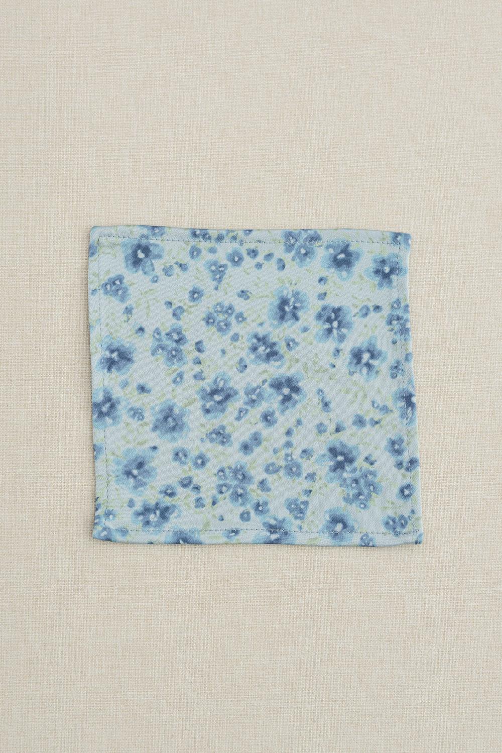 revelry Kids Satin Floral Print Pocket Square