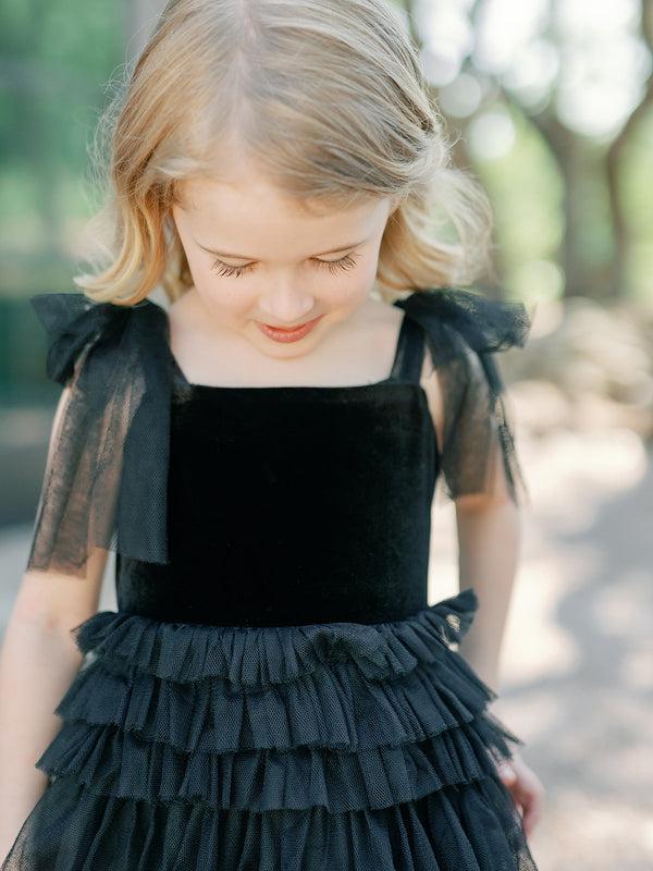 Revelry Kids Tallulah Velvet + Tulle Dress