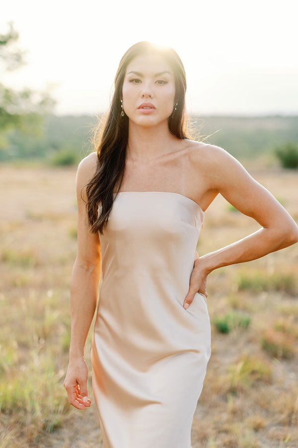 Revelry Leo Satin Dress