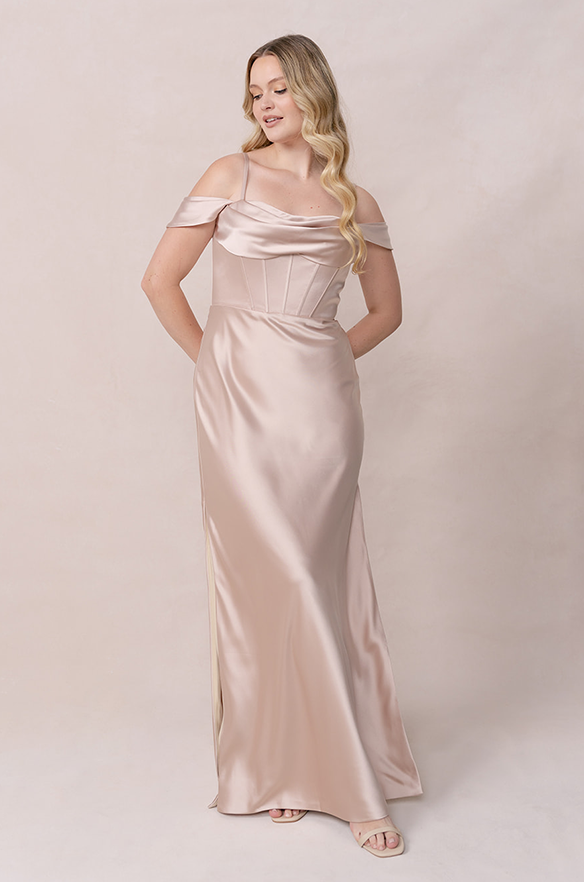 revelry London Convertible Satin Dress