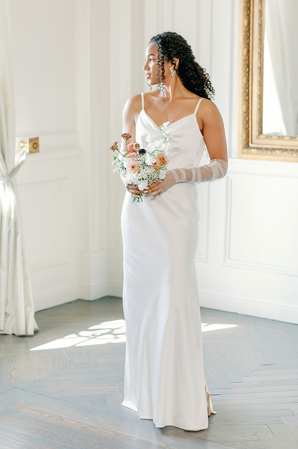 Revelry Long Tulle Gloves